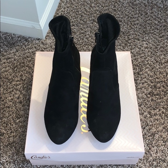 Candies Black velvet boots - Picture 4 of 4